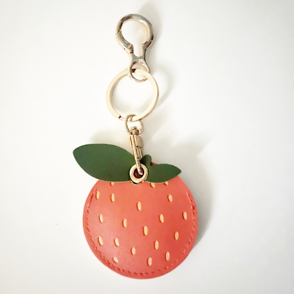 Orange Slice Purse Charm - Bag Charm / Key Chain with AirTag Holder - New!